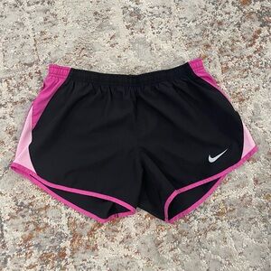 Nike Women's Athletic Shorts in Black and Pink